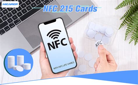 Hicarer NFC 215 Cards, NTAG215 NFC Round Cards NFC 215 